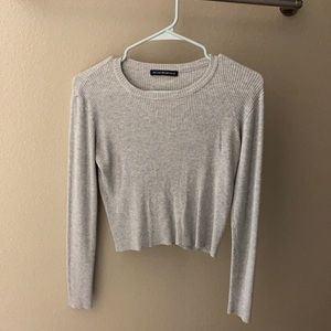 Brandy Melville Gray Long sleeve top